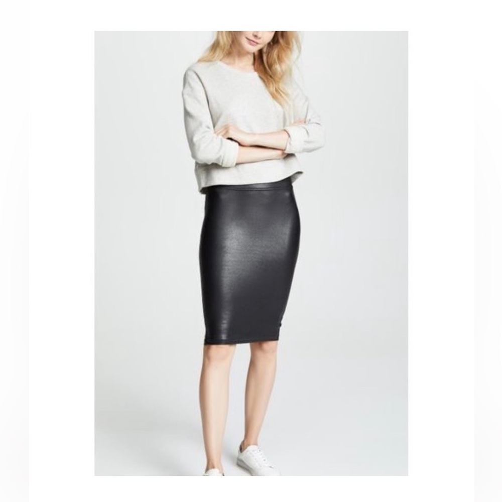 Spanx faux Leather Pencil Skirt